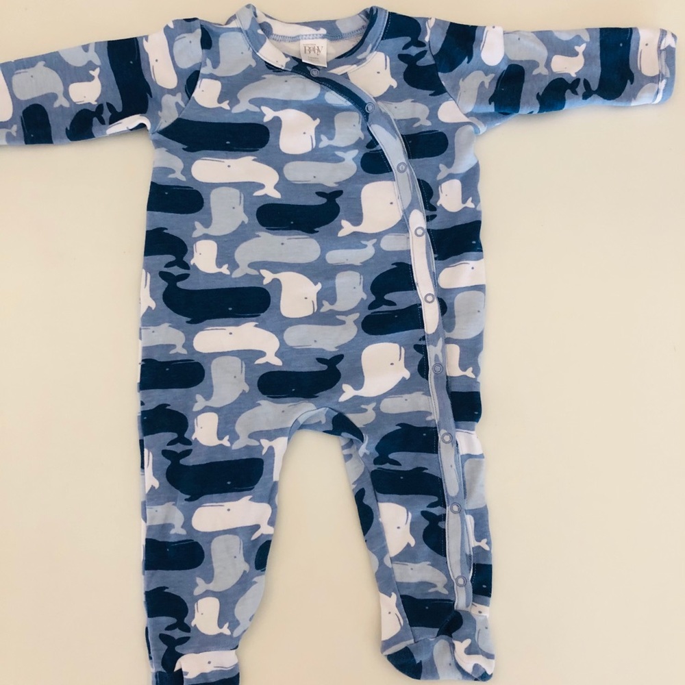 Nordstrom Baby Blue Whale Footie